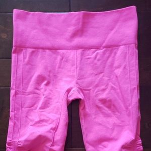 Pink yoga pants